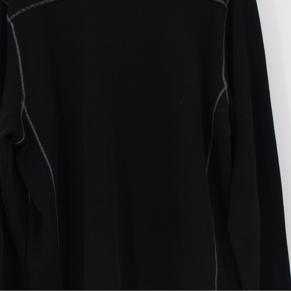 TOMMY BAHAMAS Quarter Zip Jacket Black Blue Size Large - Picture 3 of 12